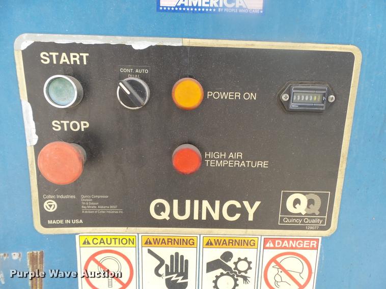 image for item DA9188 1999 Quincy AMA75ACA31G air compressor