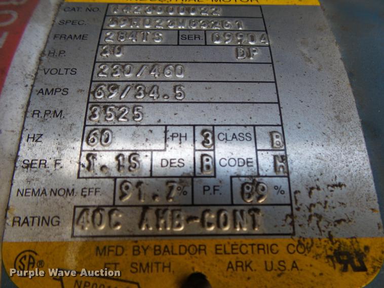 image for item DA9189 1999 Quincy QMT30ACA22SF air compressor