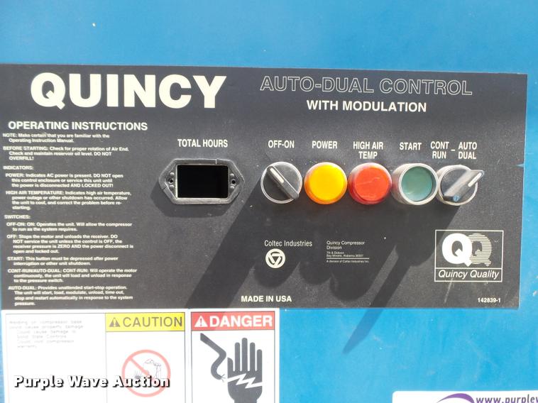 image for item DA9190 1999 Quincy QMT30ACA32SF air compressor
