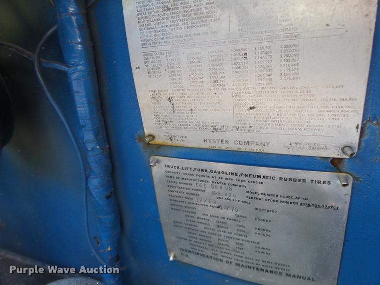 image for item DB1343 Hyster forklift