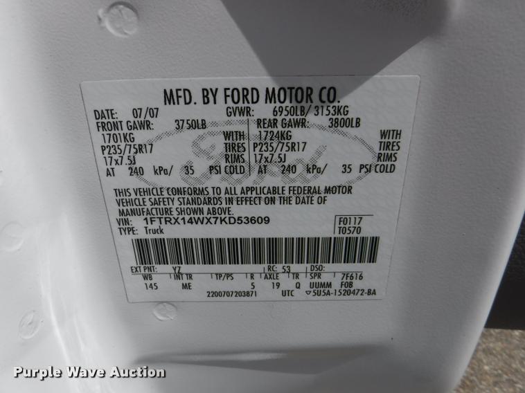 image for item DB3999 2007 Ford F150 XLT SuperCab pickup truck