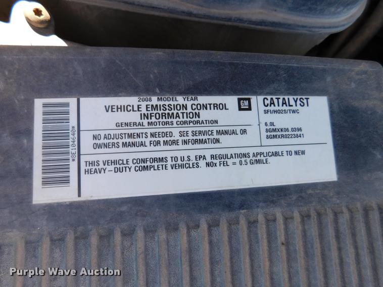 image for item DB9494 2008 GMC Sierra 2500HD pickup truck