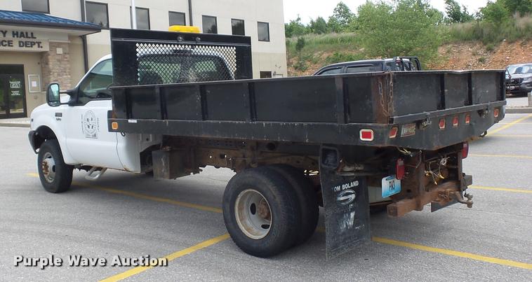 image for item DD9494 2002 Ford F350 Super Duty dump bed pickup truck