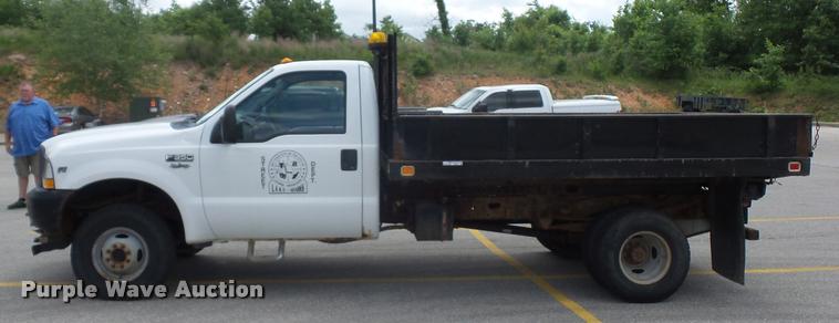 image for item DD9494 2002 Ford F350 Super Duty dump bed pickup truck