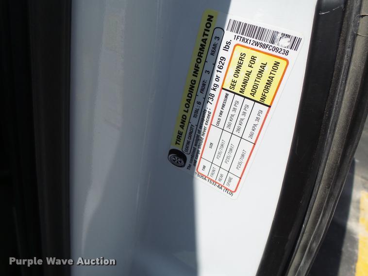 image for item DF9271 2008 Ford F150 SuperCab pickup truck