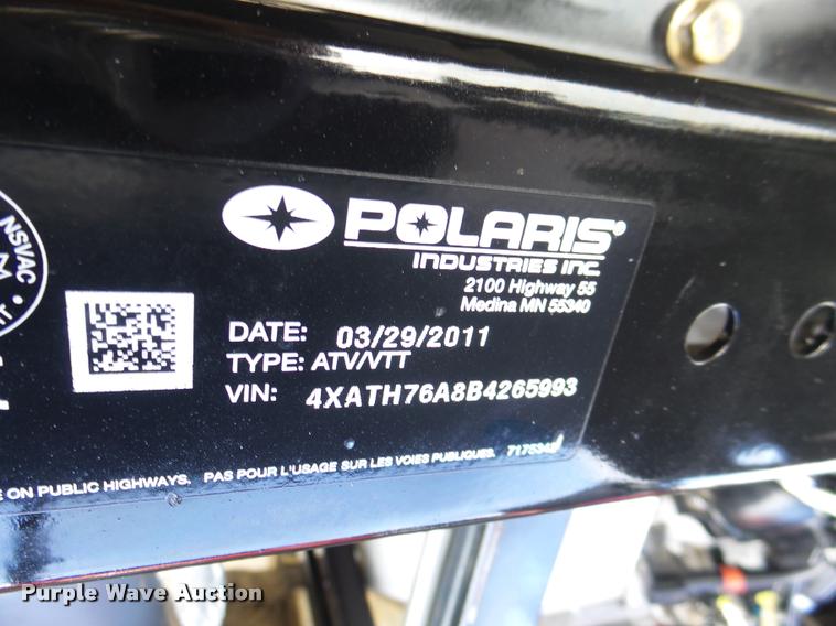 image for item DF9273 2011 Polaris Ranger XP utility vehicle