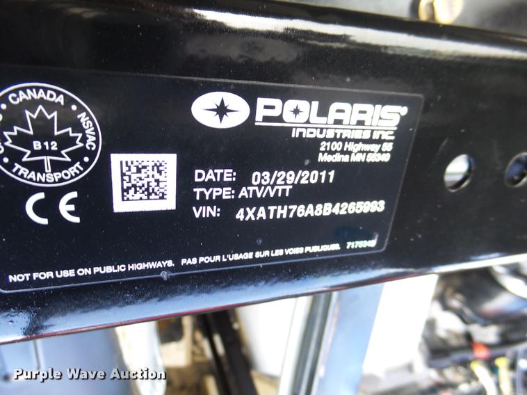 image for item DF9273 2011 Polaris Ranger XP utility vehicle