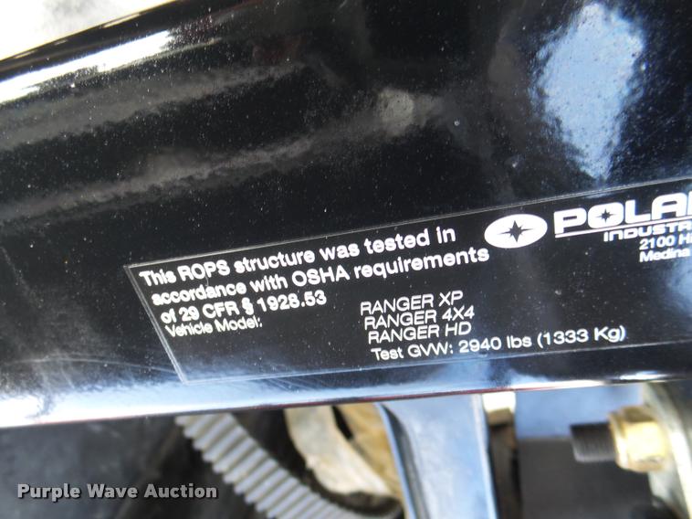 image for item DF9273 2011 Polaris Ranger XP utility vehicle