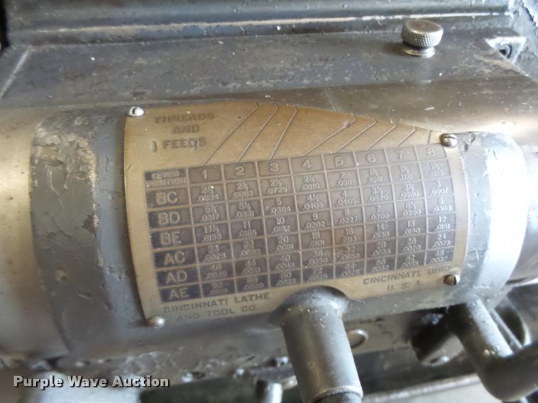 image for item DF9287 Cincinnati lathe