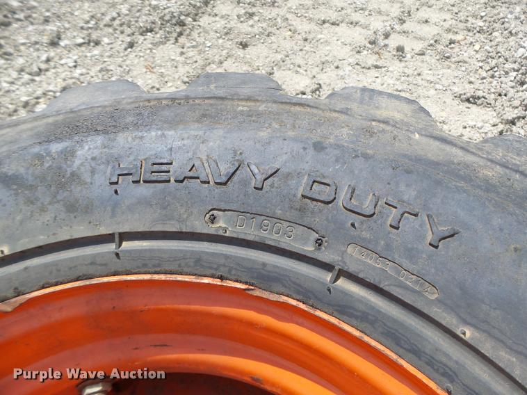 image for item DF9304 (2) 12x16.5 foam-filled skid steer tires