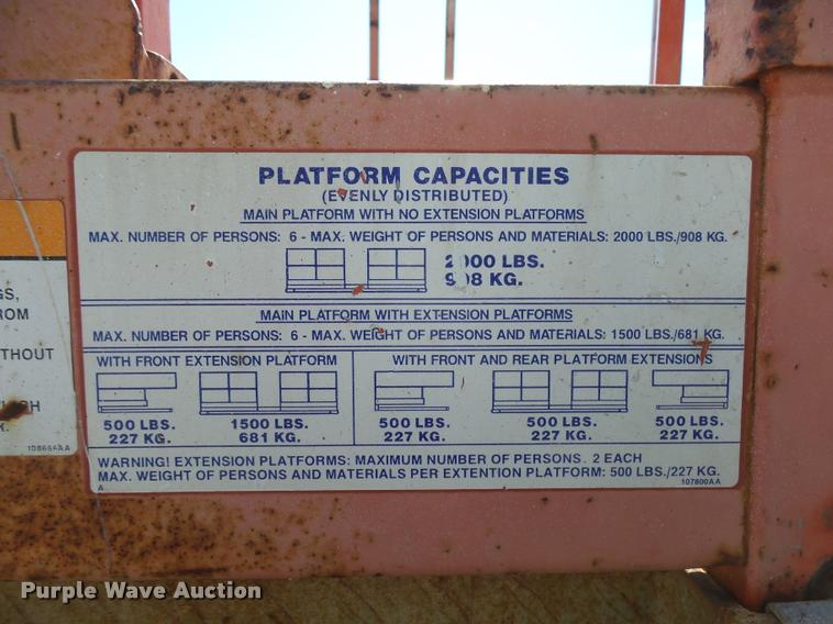 image for item DH9596 1995 Skyjack SJ8231F scissor lift