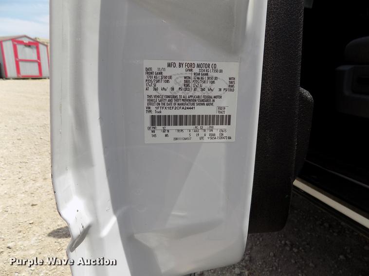 image for item DK9988 2012 Ford F150 XLT Texas Edition SuperCab pickup truck