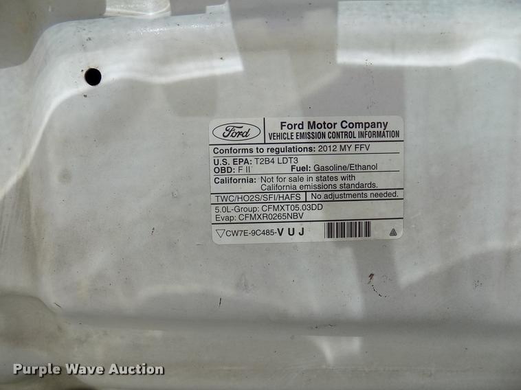 image for item DK9988 2012 Ford F150 XLT Texas Edition SuperCab pickup truck