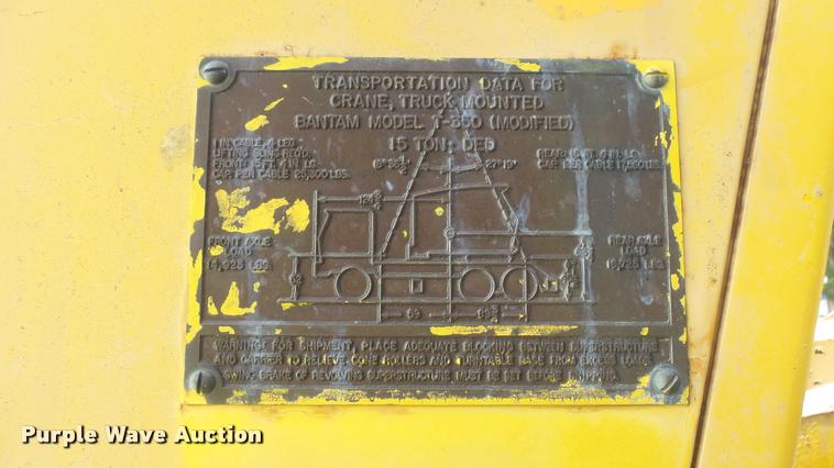 image for item DQ9015 1970 Bantam T-350 truck crane