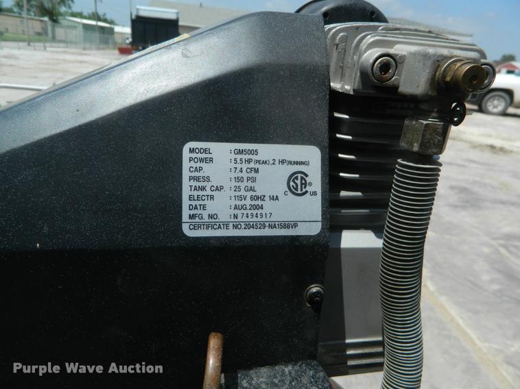 image for item K2516 Goodwrench GM5005 air compressor