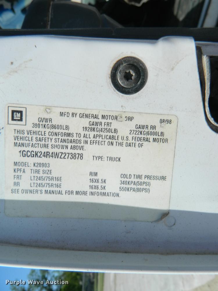 image for item K2544 1990 Chevrolet Kodiak dump truck