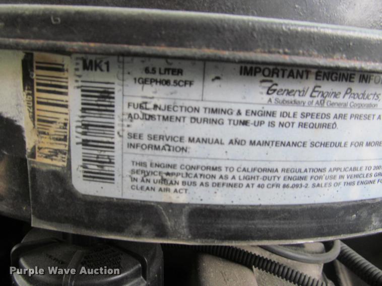 image for item K4756 2002 Workhorse P42 delivery truck