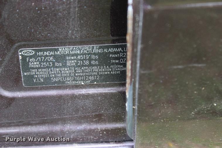 image for item L1980 2006 Hyundai Sonata