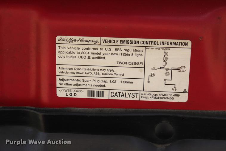 image for item L1981 2004 Ford F150 FX4 SuperCab pickup truck