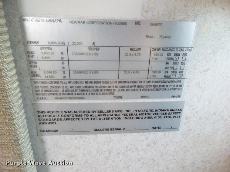 image for item L5597 2003 Newmar Kounty Star RV