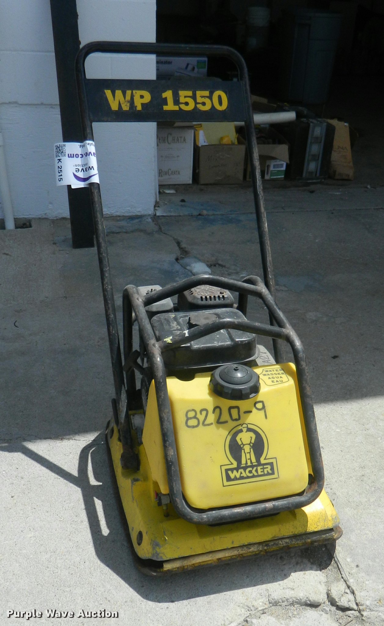 Wacker 1550 plate compactor in Ellsworth, KS Item K2515 sold Purple