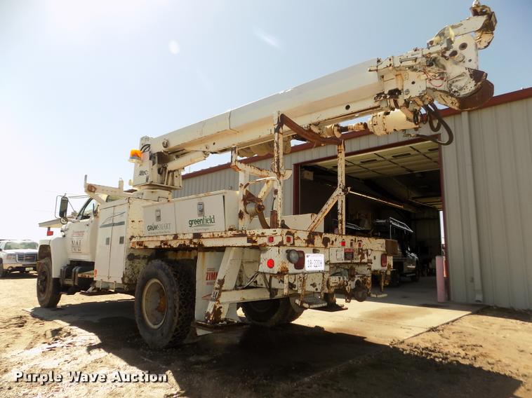 image for item DA0706 1992 Ford F800 digger derrick truck