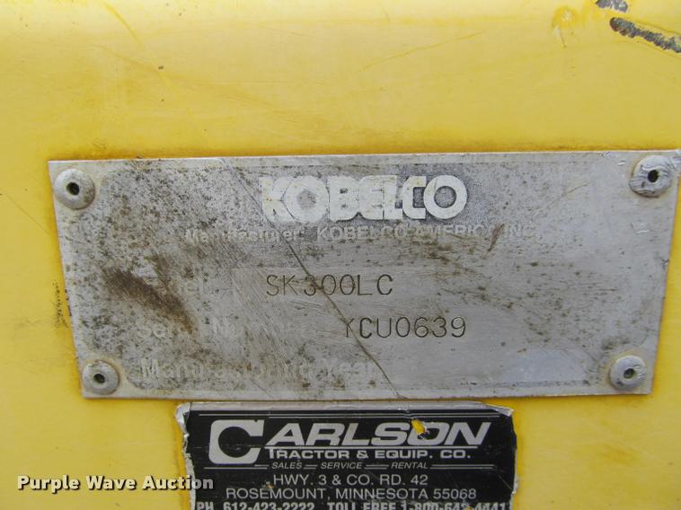 image for item DA1010 1997 Kobelco SK300LC excavator