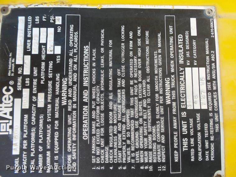 image for item DA2690 1995 Ford F800 Super Duty bucket truck