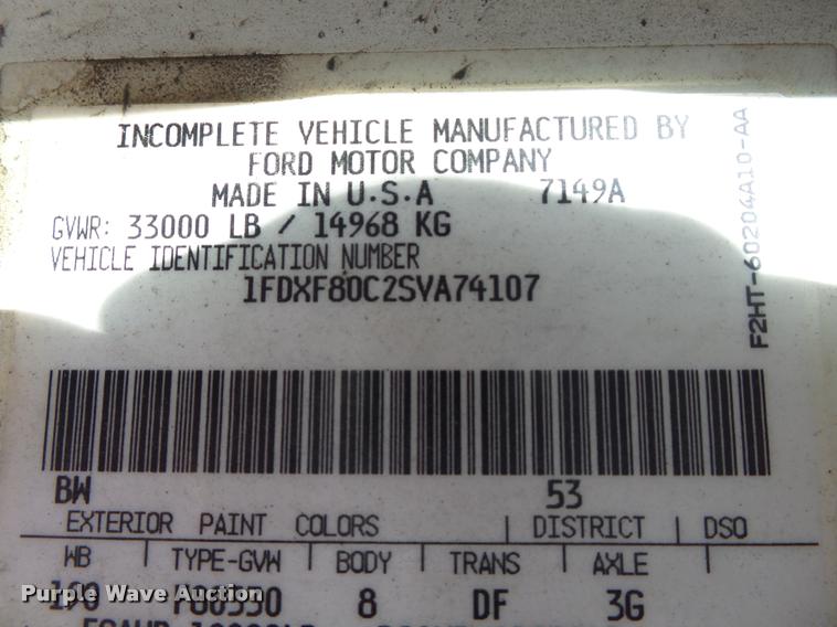 image for item DA2690 1995 Ford F800 Super Duty bucket truck