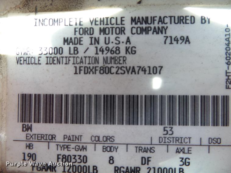 image for item DA2690 1995 Ford F800 Super Duty bucket truck