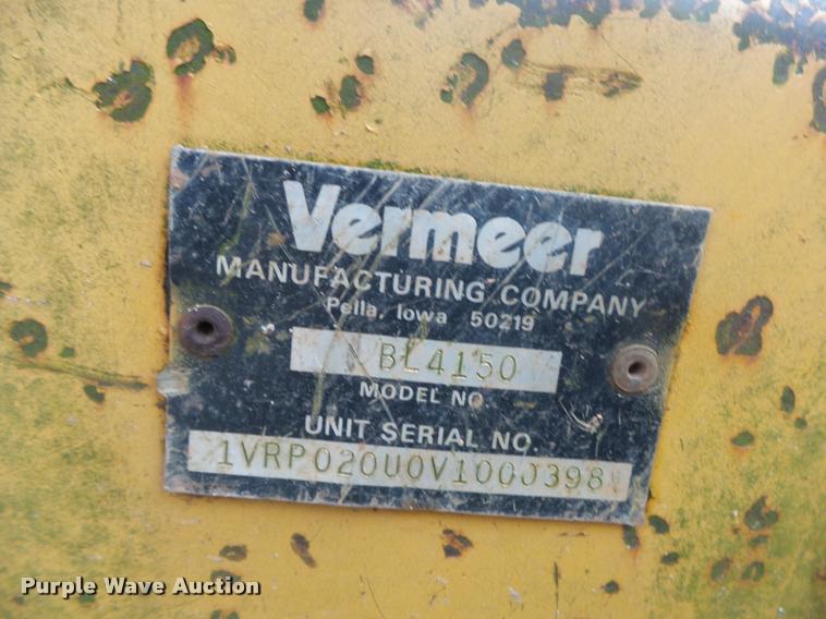 image for item DA2693 1997 Vermeer V4150A trencher