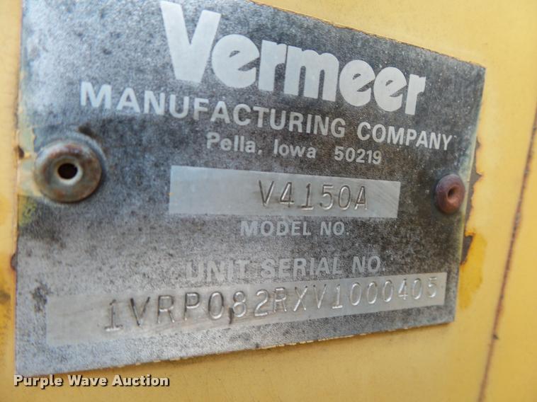 image for item DA2693 1997 Vermeer V4150A trencher