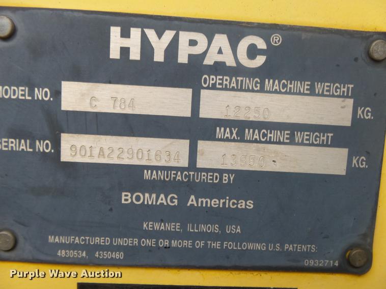 image for item DA2697 Hypac C784 double drum vibratory roller