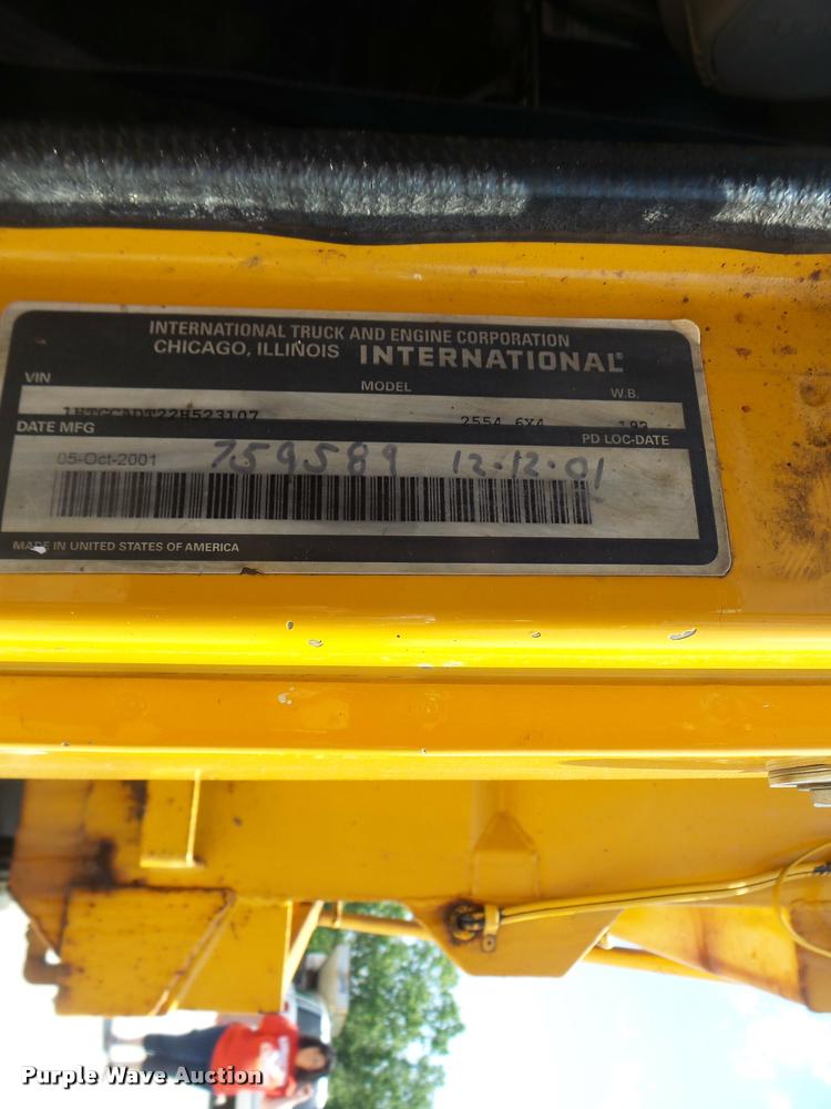 image for item DA3489 2002 International F2554 dump truck