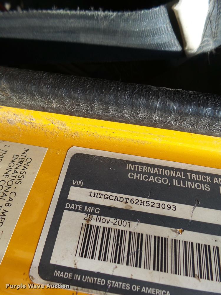 image for item DA3492 2002 International F2554 dump truck