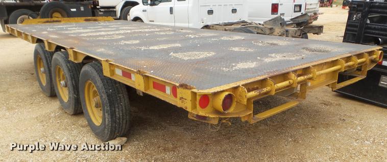 image for item DA5181 1985 shop built equipment trailer