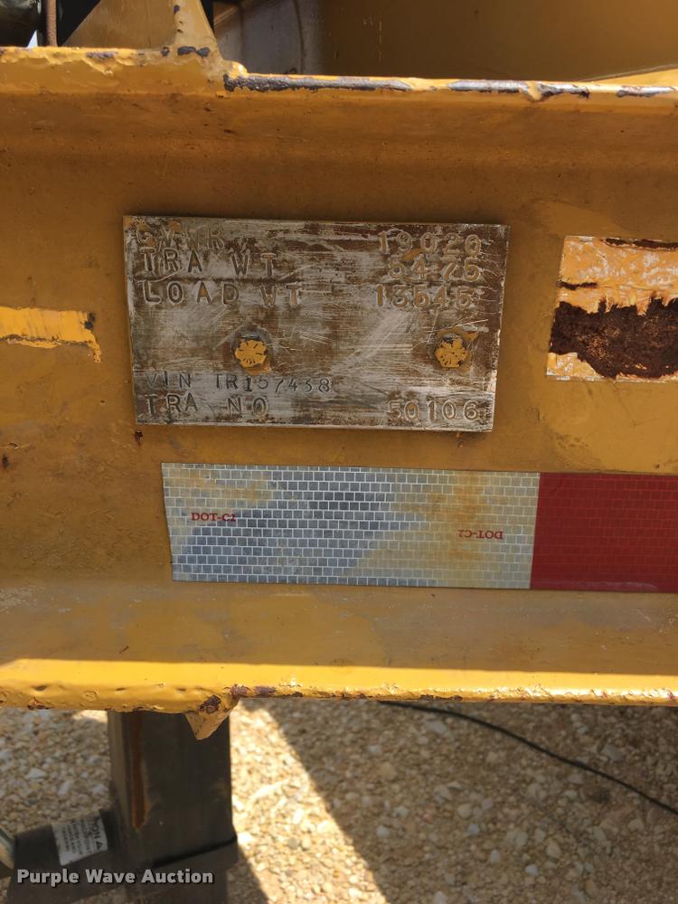 image for item DA5181 1985 shop built equipment trailer