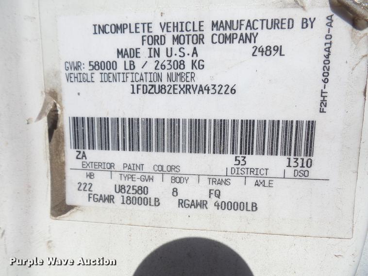 image for item DA6318 1994 Ford LT8000 dump truck