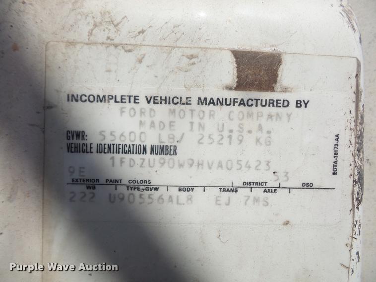 image for item DA6319 1987 Ford LT9000 dump truck