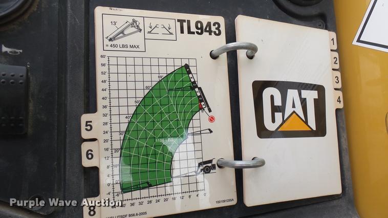 image for item DA7824 2007 Caterpillar TL943 telehandler