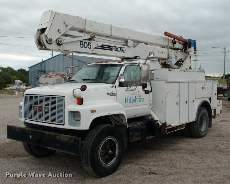 image for item DB0962 1991 GMC TopKick bucket truck