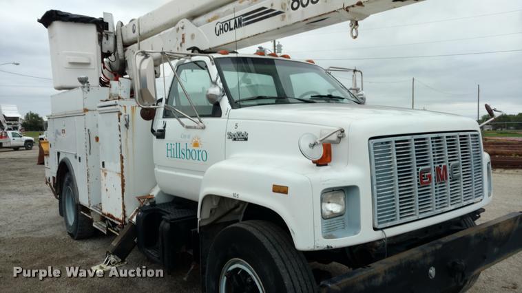 image for item DB0962 1991 GMC TopKick bucket truck