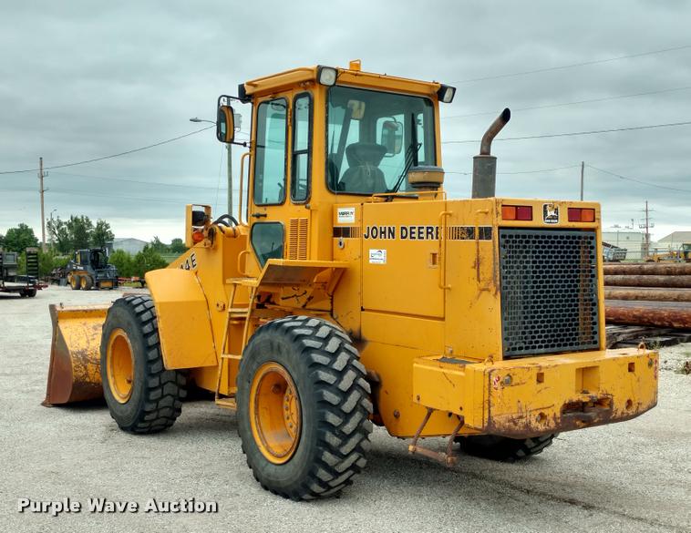 image for item DB0963 1989 John Deere 544E wheel loader