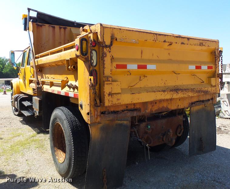 image for item DB1325 2002 International 4900 Crew Cab dump truck