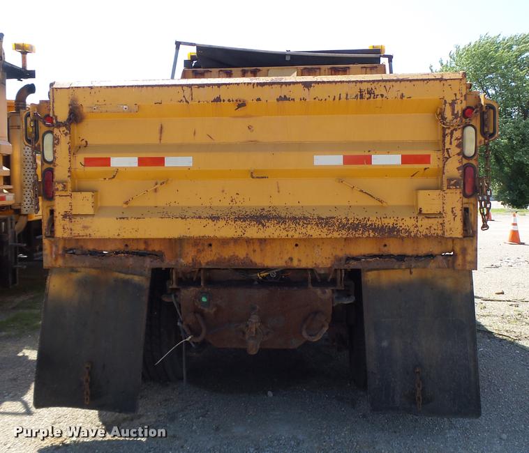 image for item DB1325 2002 International 4900 Crew Cab dump truck
