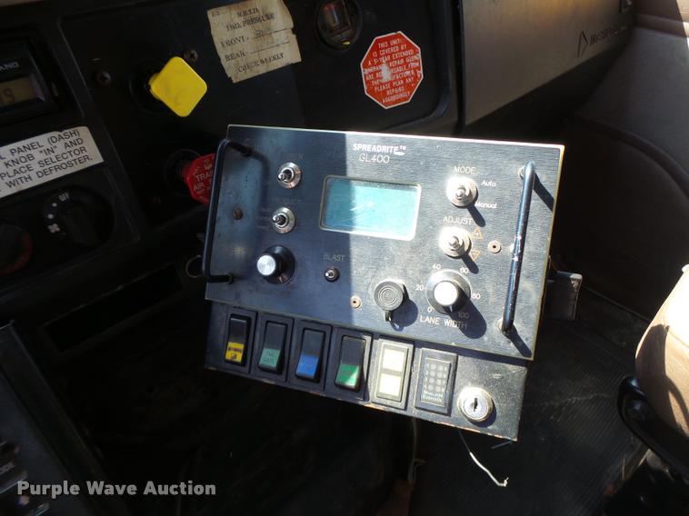 image for item DB1325 2002 International 4900 Crew Cab dump truck