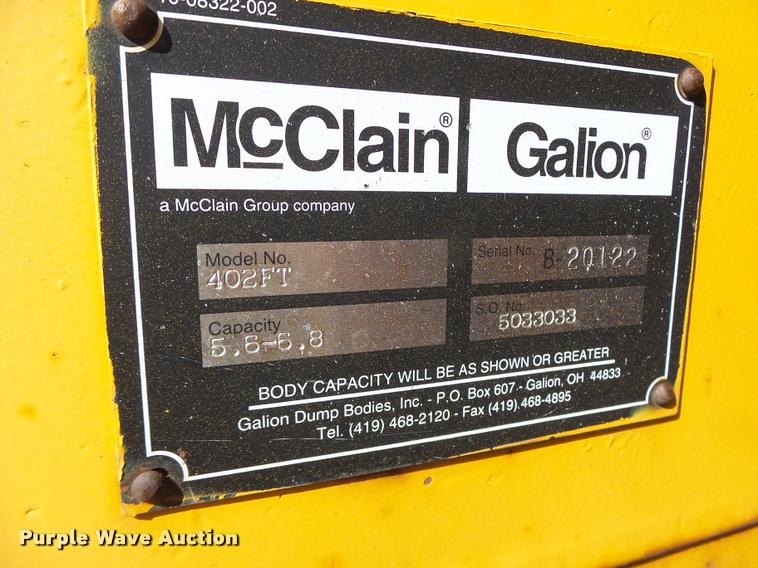 image for item DB1328 2002 International 4900 dump truck