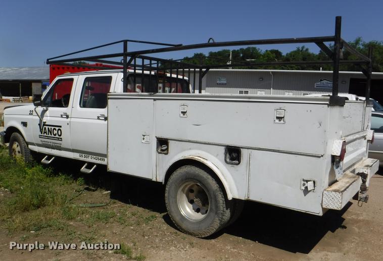 image for item DB3995 1997 Ford F350 XLT Crew Cab utility truck