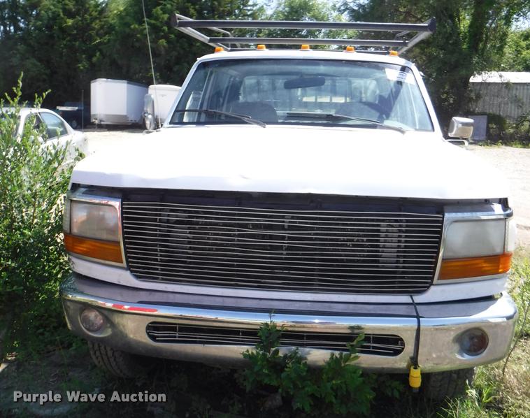 image for item DB3995 1997 Ford F350 XLT Crew Cab utility truck