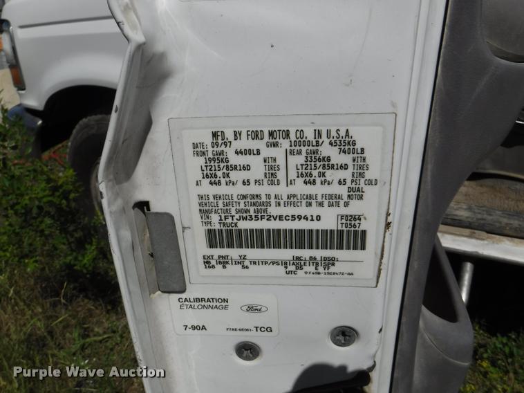 image for item DB3995 1997 Ford F350 XLT Crew Cab utility truck